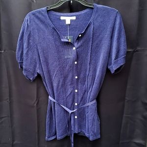 NWT $89 Tommy Hilfiger sweater top XL Linen.